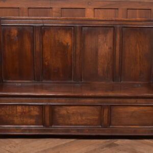 19th Century Oak Bench/ Hall Seat/ Settle SAI2713 Antique Furniture