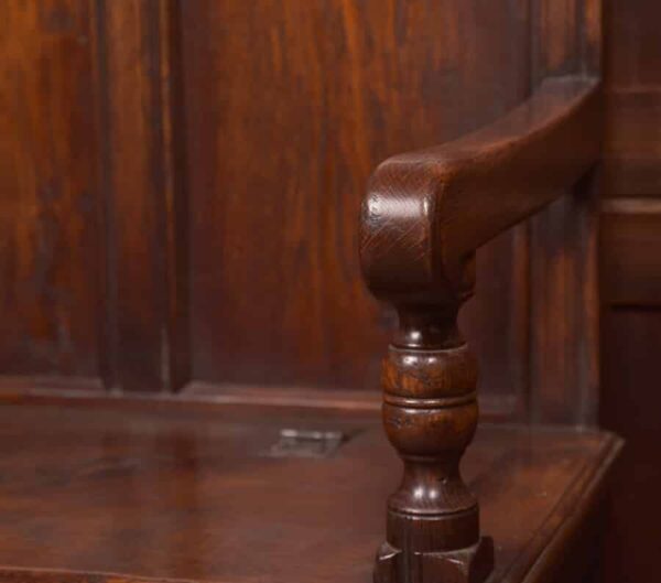 19th Century Oak Bench/ Hall Seat/ Settle SAI2713 - Image 4