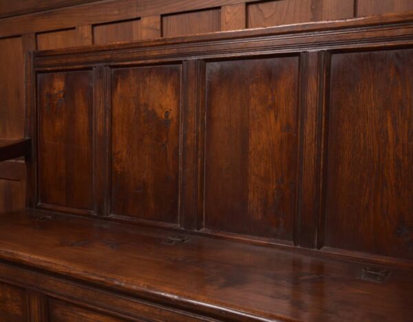 19th Century Oak Bench/ Hall Seat/ Settle SAI2713 - Image 5