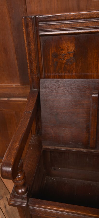 19th Century Oak Bench/ Hall Seat/ Settle SAI2713 Antique Furniture 20