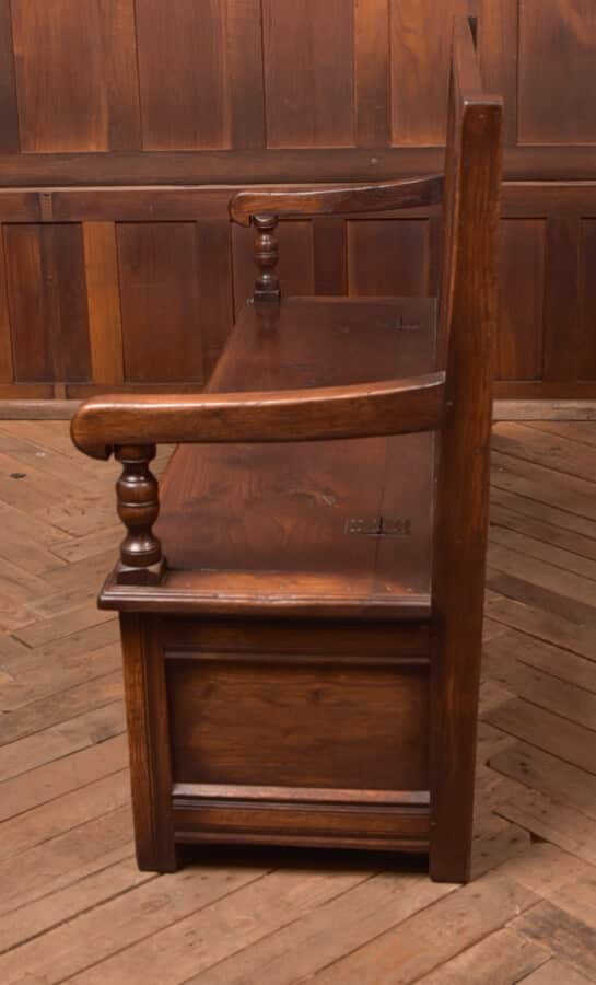 19th Century Oak Bench/ Hall Seat/ Settle SAI2713 Antique Furniture 14