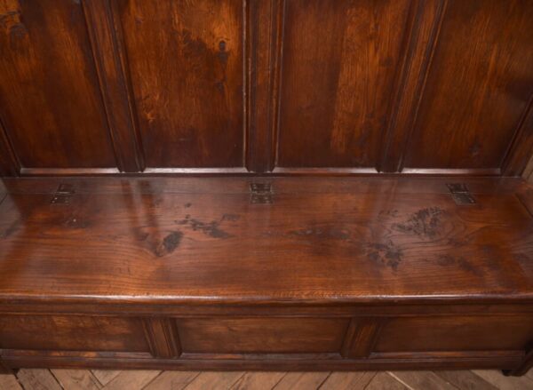 19th Century Oak Bench/ Hall Seat/ Settle SAI2713 - Image 10