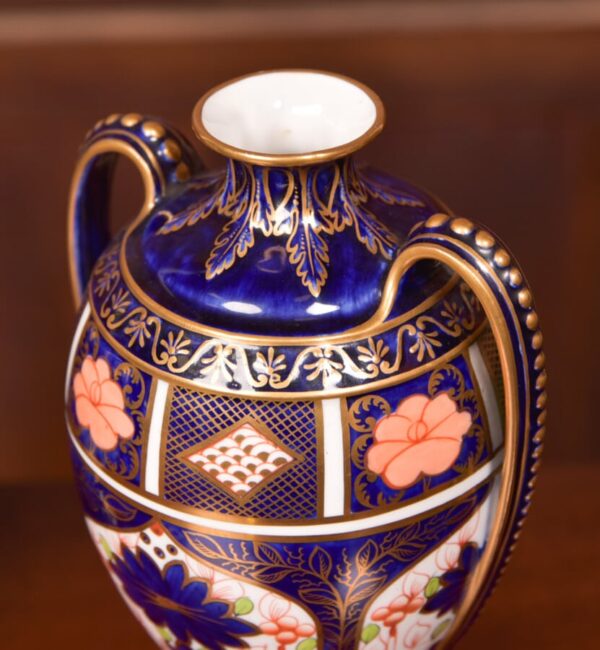 Set Of 3 Royal Crown Derby Imari Vases SAI2735 - Image 8