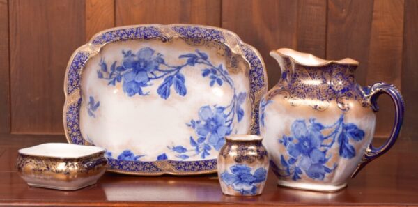 Victorian 4 Piece Doulton Burslem Jug And Basin Set SAI2731 Doulton Antique Ceramics 10