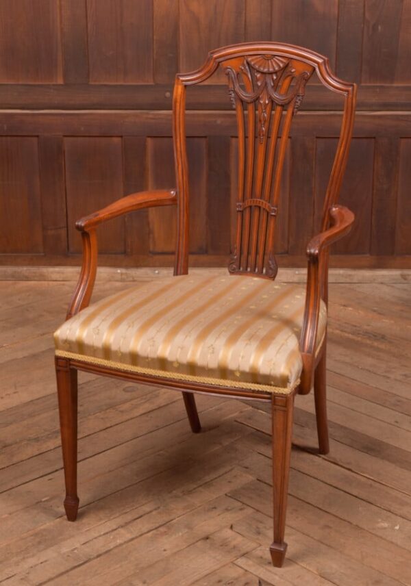 Edwardian Satin Wood Arm Chair SAI2744 Antique Chairs 4
