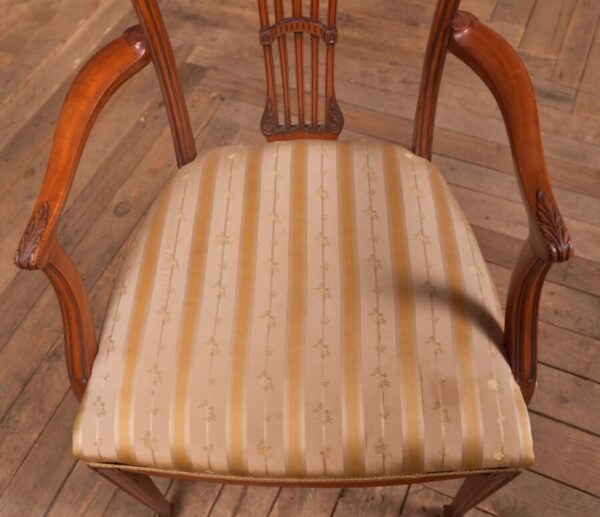 Edwardian Satin Wood Arm Chair SAI2744 Antique Chairs 5