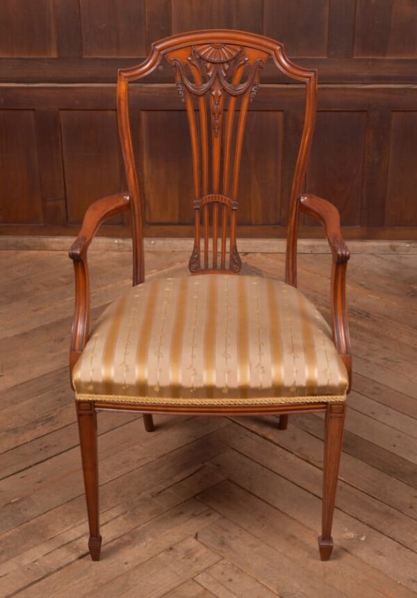 Edwardian Satin Wood Arm Chair SAI2744 Antique Chairs 13