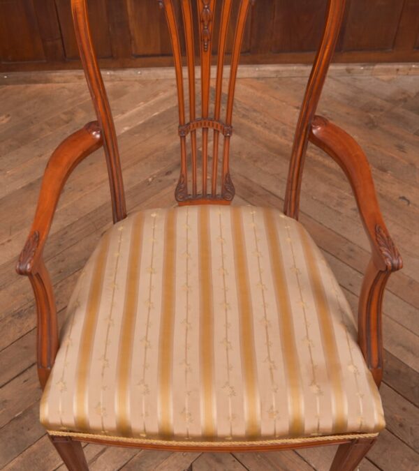 Edwardian Satin Wood Arm Chair SAI2744 Antique Chairs 12