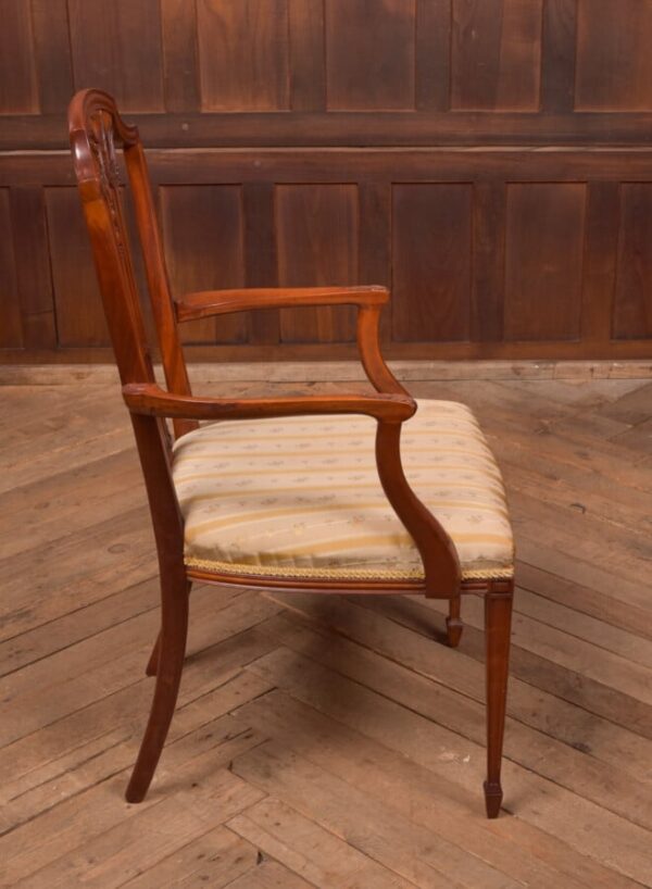 Edwardian Satin Wood Arm Chair SAI2744 - Image 9