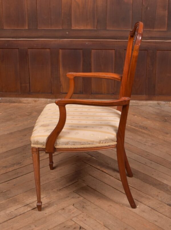 Edwardian Satin Wood Arm Chair SAI2745 Antique Chairs 15