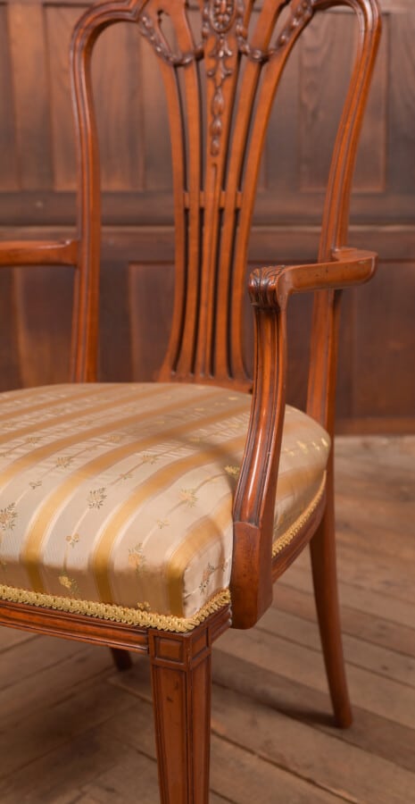 Edwardian Satin Wood Arm Chair SAI2745 Antique Chairs 8