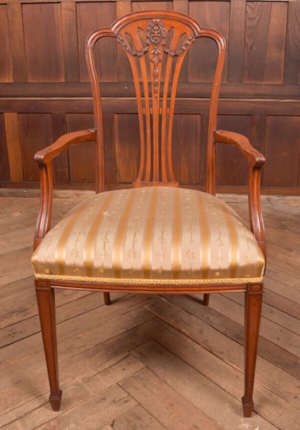 Edwardian Satin Wood Arm Chair SAI2745 Antique Chairs 7