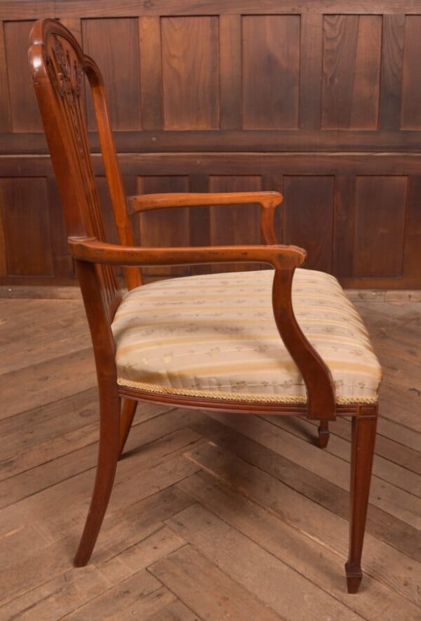 Edwardian Satin Wood Arm Chair SAI2745 - Image 4