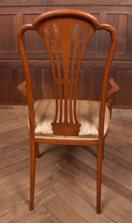 Edwardian Satin Wood Arm Chair SAI2745 Antique Chairs 5