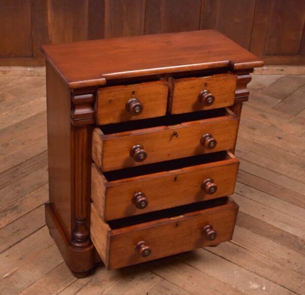 Victorian Miniature Mahogany Ogee / Chest Of Drawers SAI2750 - Image 7