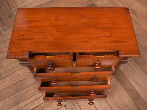 Victorian Miniature Mahogany Ogee / Chest Of Drawers SAI2750 - Image 6
