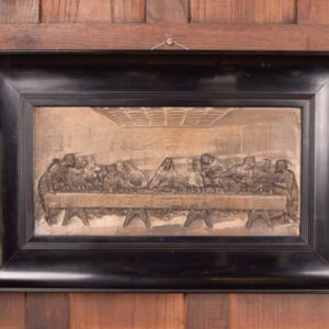 19th Century Metal Work ” The Last Supper” SAI2747 Antique Art