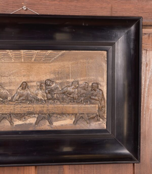19th Century Metal Work ” The Last Supper” SAI2747 Antique Art 8