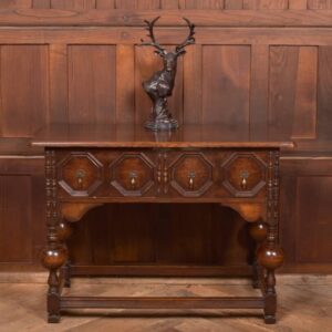 Edwardian Oak Jacobean Side Table SAI2739 Antique Tables