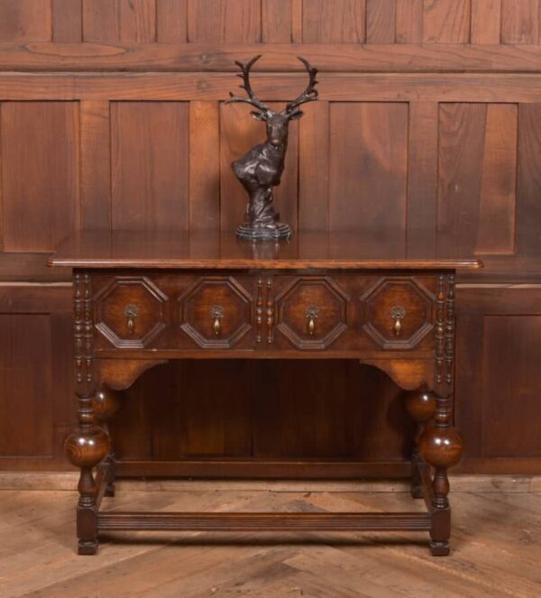 Edwardian Oak Jacobean Side Table SAI2739