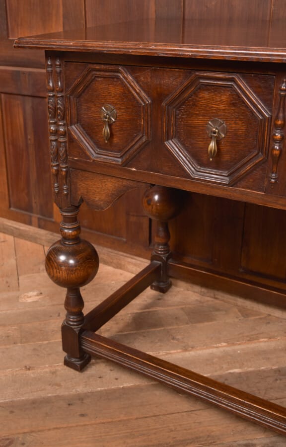 Edwardian Oak Jacobean Side Table SAI2739 Antique Tables 7
