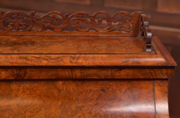 Victorian Burr Walnut Piano Top Davenport SAI2753 - Image 16