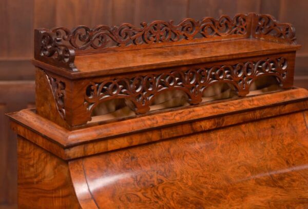 Victorian Burr Walnut Piano Top Davenport SAI2753 - Image 19