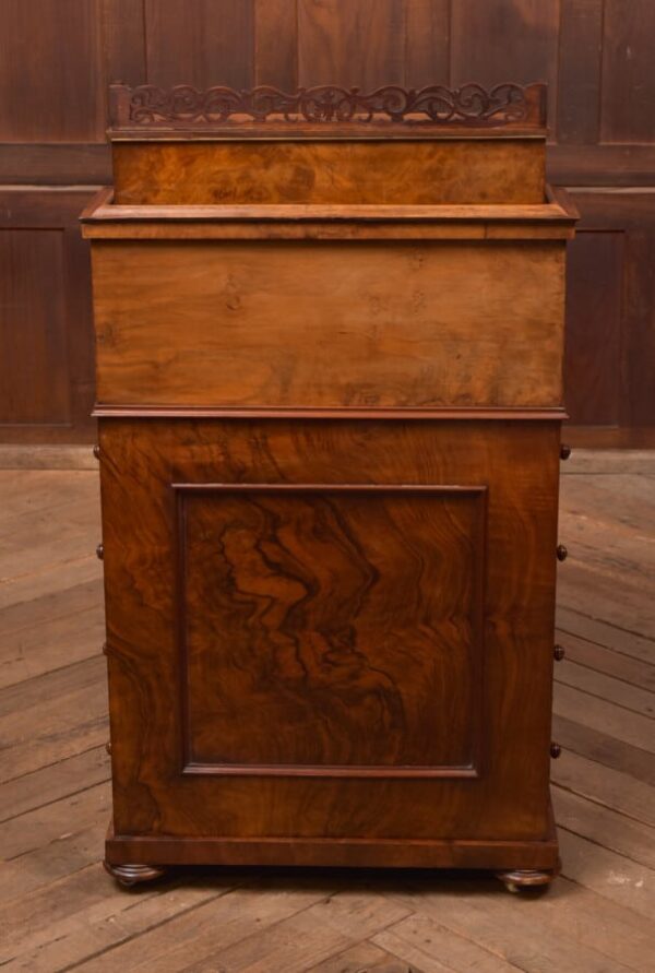 Victorian Burr Walnut Piano Top Davenport SAI2753 - Image 4
