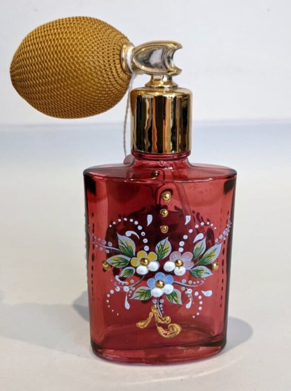 Murano Scent Bottle cranberry glass Miscellaneous 3