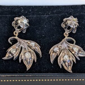 Diamond Drop Earings diamond earings Antique Jewellery
