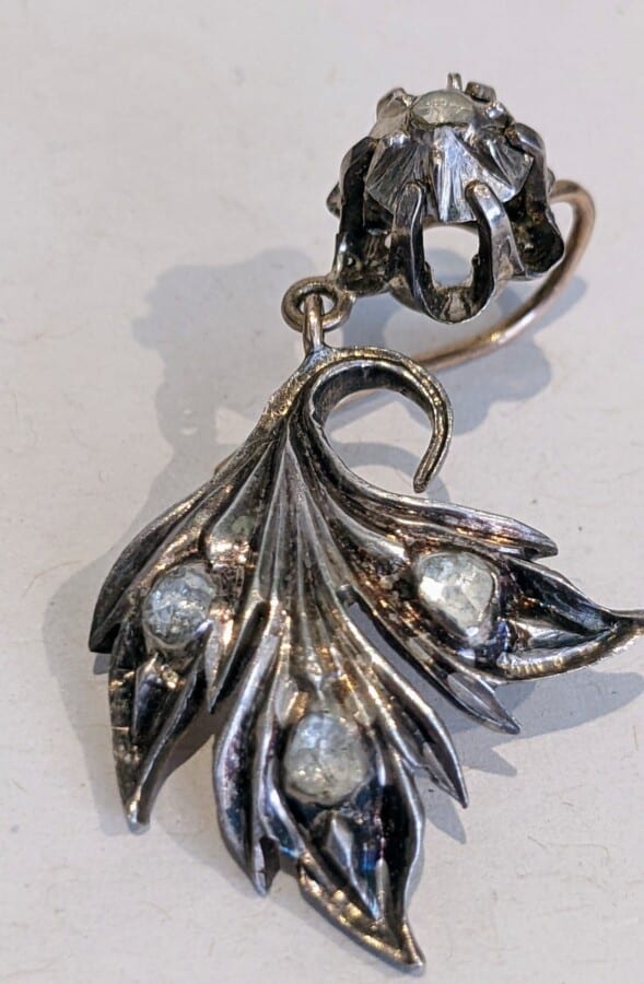 Diamond Drop Earings diamond earings Antique Jewellery 4
