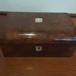 Walnut Sewing Box Victorian Miscellaneous