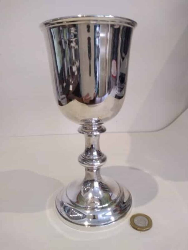 Victorian Silver Plated & Gilded Goblet Chalice by John Edward Walter, John Barnard, London cups Miscellaneous 3