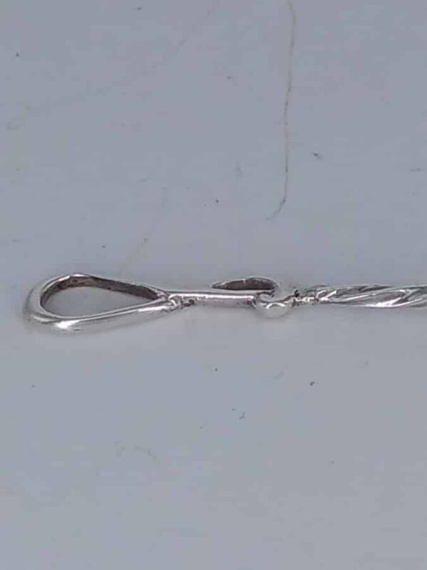William IV Shell Design Silver Salt Spoon - Image 3