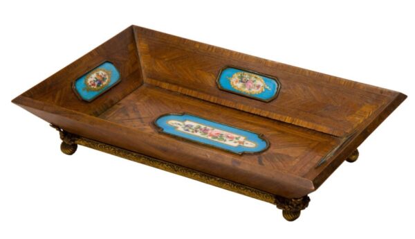 A Very Fine French Tulipwood Desk Tray Antique Trays 3