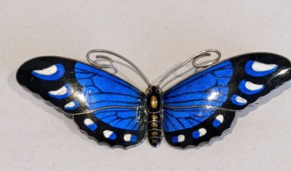 Enamel Norwegian Butterfly Brooch Antique Silver Miscellaneous 4