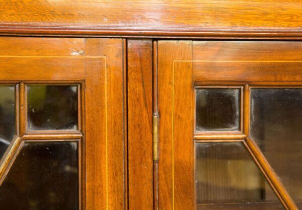 Edwardian mahogany and glazed bookcase Antique Bookcases 8