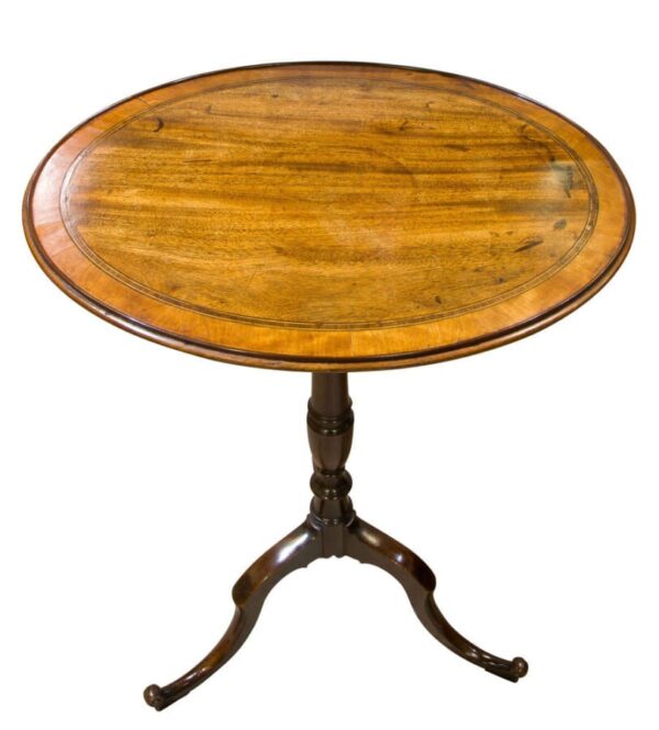 Fine Geo III mahogany wine table - Image 2