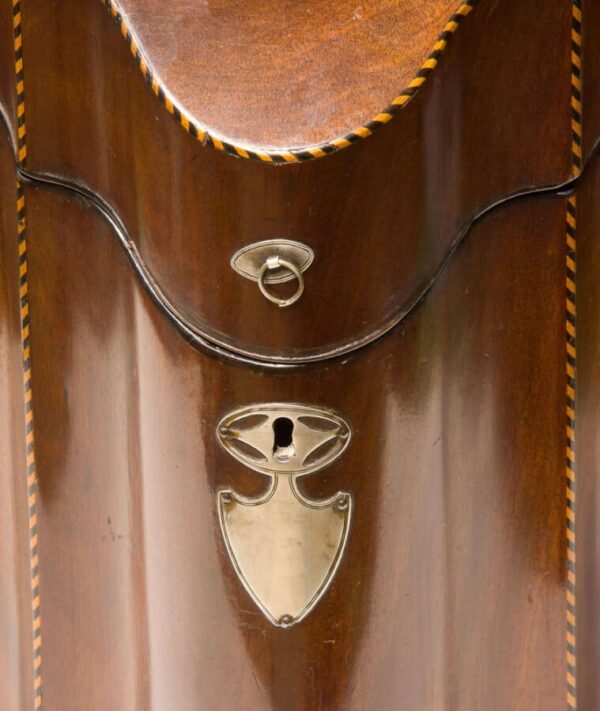 George III inlaid mahogany knife box - Image 10