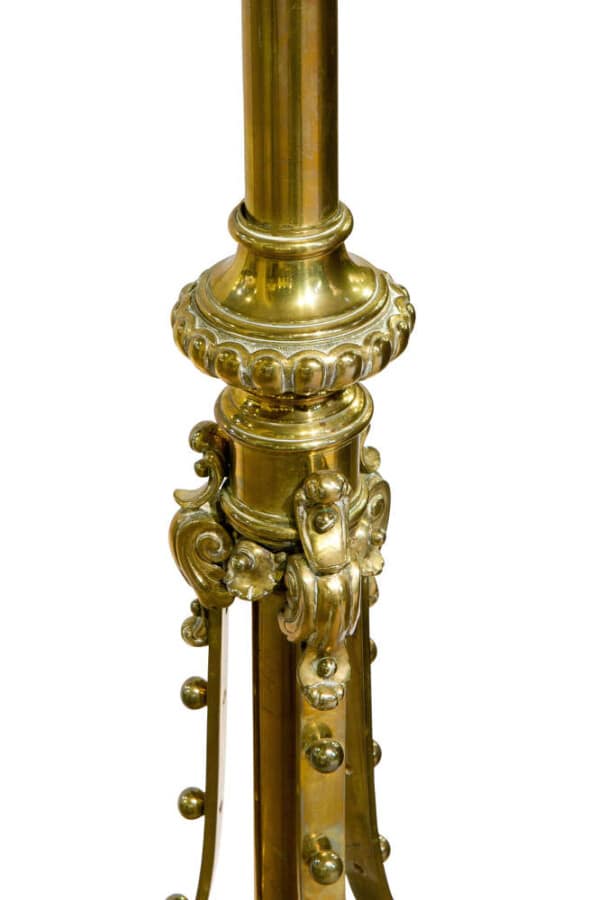 Good quality brass standard lamp Antique Lighting 8