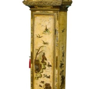 Lacquered 8 day brass dial long case clock Antique Clocks