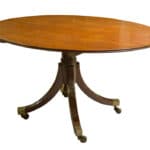 Regency Oval Mahogany Dining Table Antique Furniture
