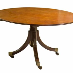 Regency Oval Mahogany Dining Table Antique Furniture