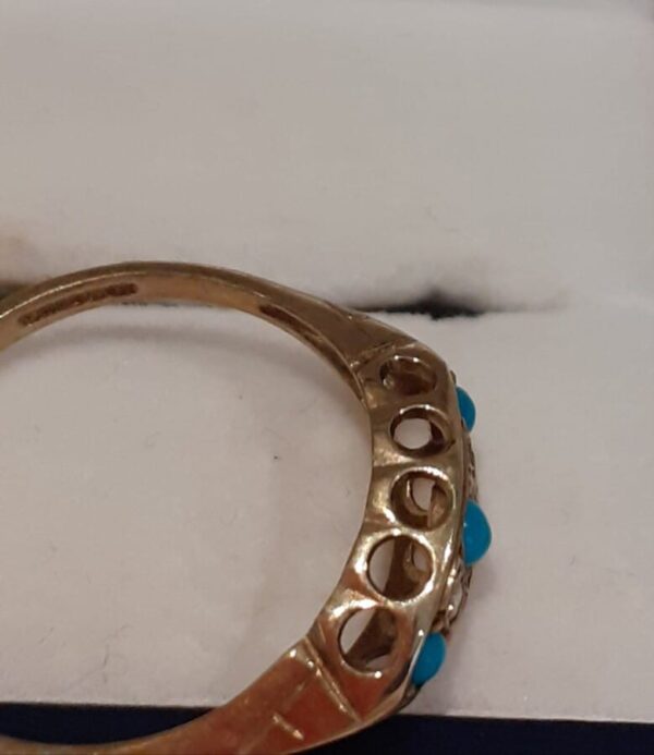 Turquoise and Diamond Ring - Image 2