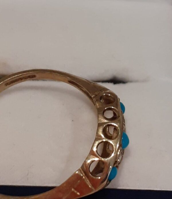 Turquoise and Diamond Ring gold Miscellaneous 4