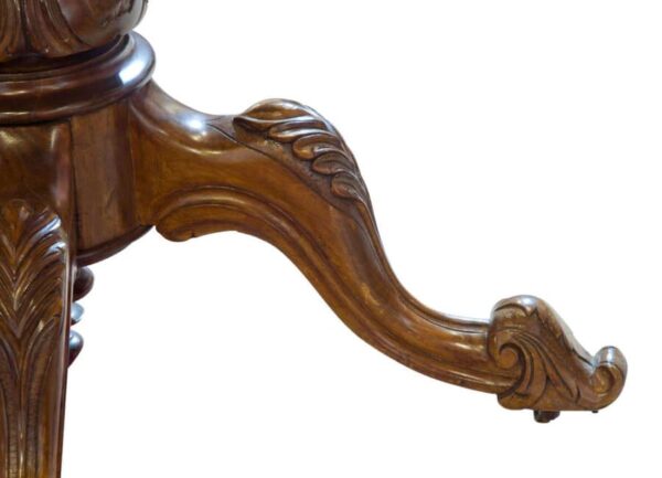 Walnut shaped top loo table - Image 3