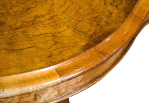 Walnut shaped top loo table - Image 2