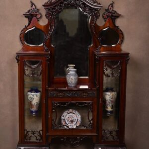 Stunning Quality Edwardian Mirror Back Display Cabinet SAI1475 Antique Furniture