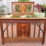Arts and Crafts Oak Double Bed c1900’s Arts and Crafts Antique Beds