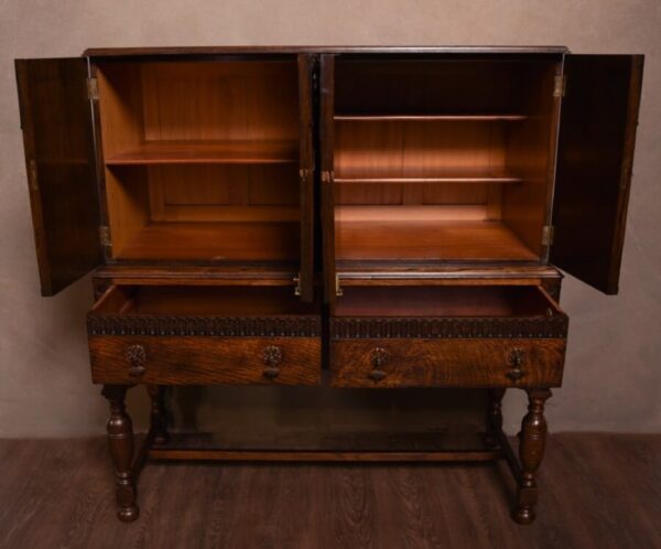 Scottish Oak Cabinet On Stand By A. Gardner And Son Glasgow SAI1347 Antique Cupboards 4